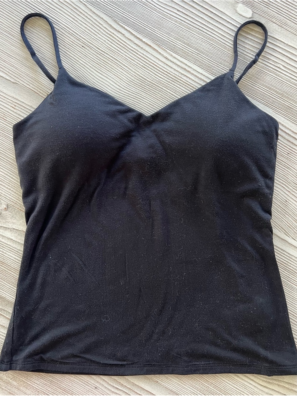 Express Black V-Neck Padded Spaghetti Strap Camisole